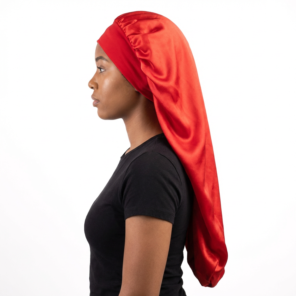 Non-Slip Satin Bonnet Long