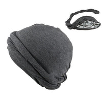 SATIN-LINED PRE-TIED TURBAN