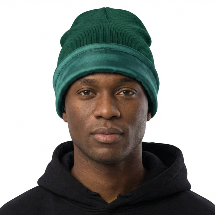Satin-Lined Beanie