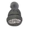 Puff Ball Satin-Lined Beanie