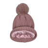 Puff Ball Satin-Lined Beanie