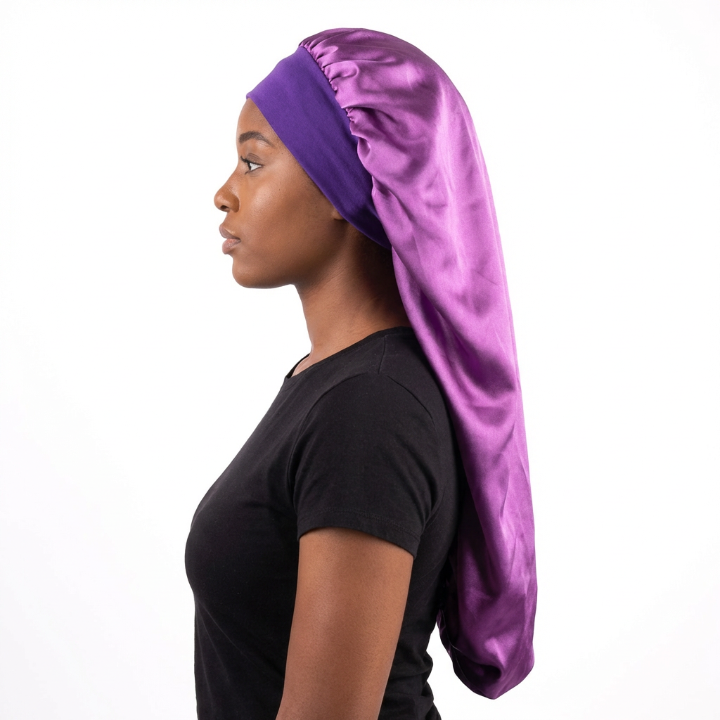 Non-Slip Satin Bonnet Long