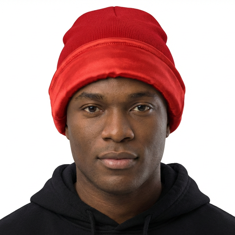 Satin-Lined Beanie