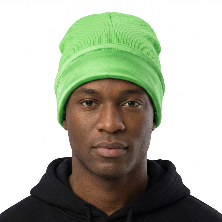 Satin-Lined Beanie