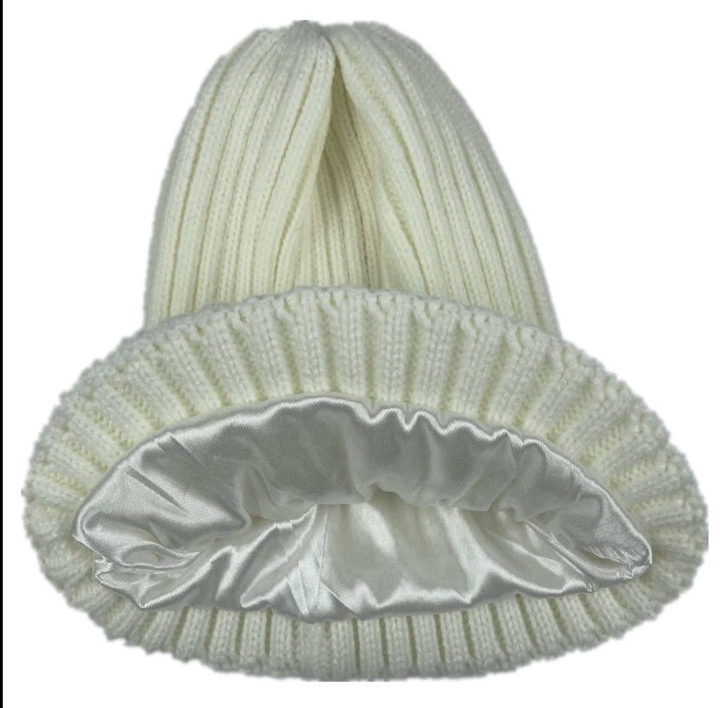 Satin-Lined Beanie