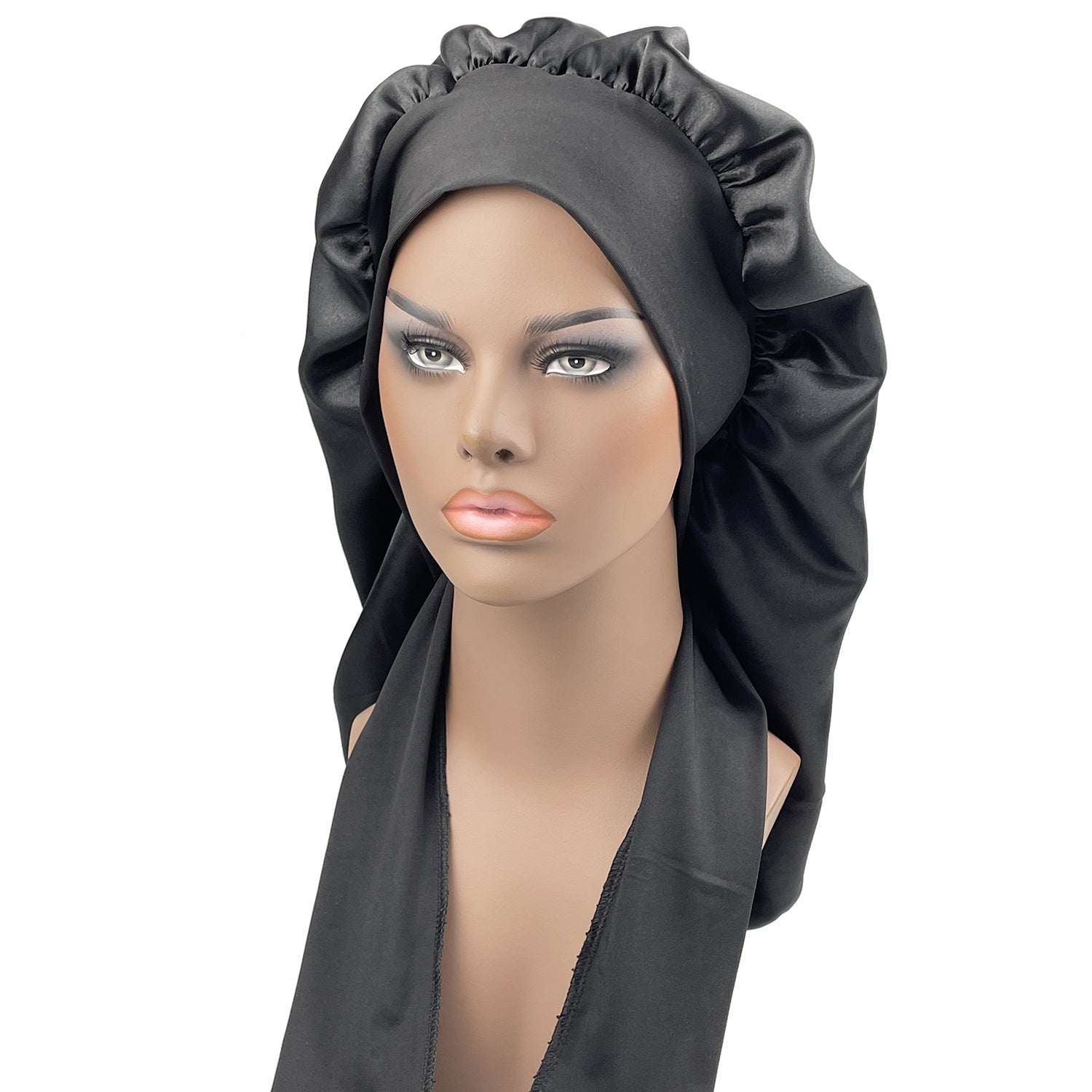 Non-Slip Satin Bonnet Long