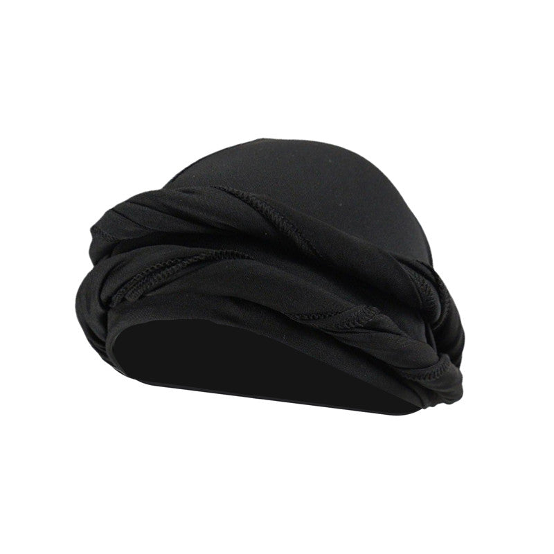 SATIN LINED PRE-TIED TURBAN