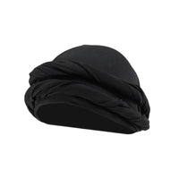 SATIN-LINED PRE-TIED TURBAN