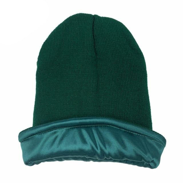 Satin-Lined Beanie