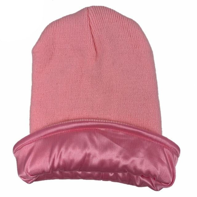 Satin-Lined Beanie
