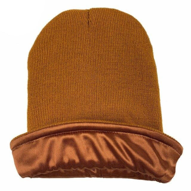 Satin-Lined Beanie